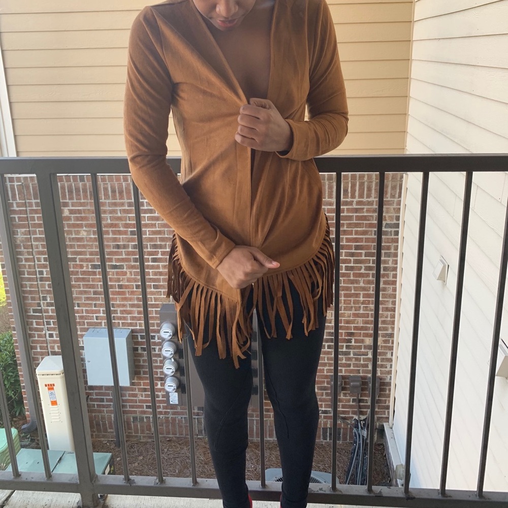 ✨✨Camel Fringe Blazer✨✨